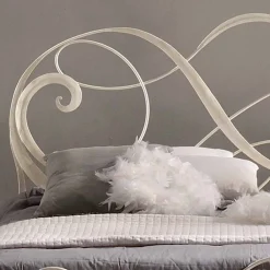 Viadurini Night Design Maßgeschneiderte Möbel|Schmiedeeisen Doppelbetten-Schmiedeeisen Doppelbett Dekoration 160x190 cm Atena Made in Italy