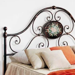 Viadurini Night Design Maßgeschneiderte Möbel|Schmiedeeisen Doppelbetten-Schmiedeeisen Doppelbett modernes Design 160x190cm handgefertigt Alexa