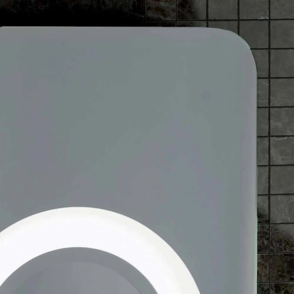 Viadurini Bathroom Badspiegel-Schminkspiegel im modernen Design, LED-Beleuchtung, Maren