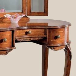 Viadurini Classic Kommoden-Schminktisch aus Holz mit Schubladen und Spiegel Made in Italy - Luxus