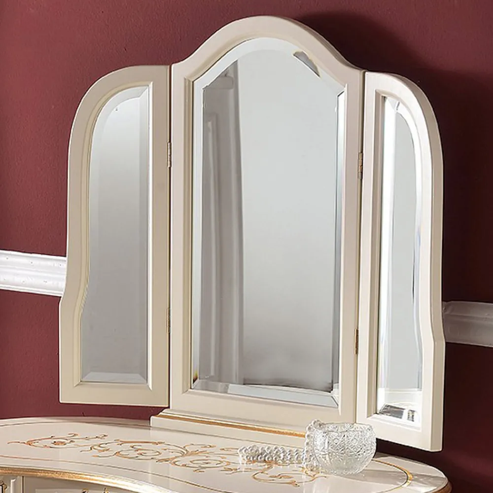 Viadurini Classic Kommoden-Schminktisch aus Holz mit Schubladen und Spiegel Made in Italy - Luxus