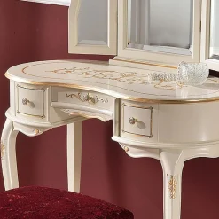 Viadurini Classic Kommoden-Schminktisch aus Holz mit Schubladen und Spiegel Made in Italy - Luxus