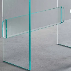 Viadurini Living Badmöbel Stehend-Schminktisch mit Spiegel und Glasschublade 3 Ausführungen - Salvie