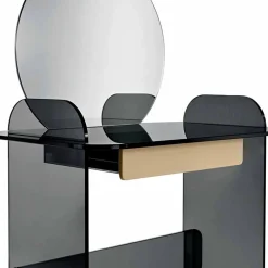 Viadurini Living Badmöbel Stehend-Schminktisch mit Spiegel und Glasschublade 3 Ausführungen - Salvie