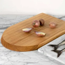 Viadurini Kitchen Küchenzubehör-Schneidebrett und Küchenzubehör in Marmor, Holz und Stahl Luxusdesign - Icaro