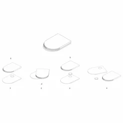 Viadurini Kitchen Küchenzubehör-Schneidebrett und Küchenzubehör in Marmor, Holz und Stahl Luxusdesign - Icaro