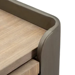 Viadurini Living Anrichte-Schrank aus Tannenholz und Grauguss mit 3 Schubladen und 2 Türen - Cooper