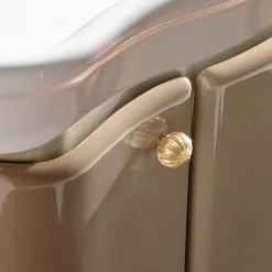 Viadurini Bathroom Badmöbel Stehend-Schrank mit zwei Türen und glänzend lackiertem Korb, hergestellt in Italien – Candy