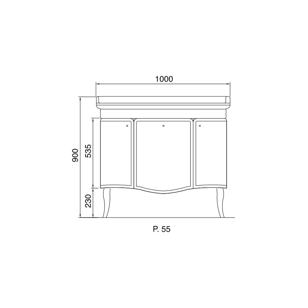 Viadurini Bathroom Badmöbel Stehend-Schrank mit zwei Türen und glänzend lackiertem Korb, hergestellt in Italien – Candy