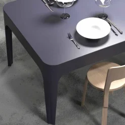 Viadurini Design Design Schreibtische-Schreibtisch / Esstisch rechteckig in modernem Design Merlot