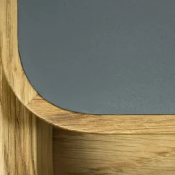 Viadurini Living Design Schreibtische-Schreibtisch aus massiver Esche natur mit Innenfach Made in Italy - Caspian