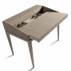 Viadurini Living Design Schreibtische-Schreibtisch aus Nussholz in modernem Design, L105xP65cm Acario