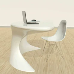 Viadurini Design Design Schreibtische-Schreibtisch Büro modern weiß blau oder grau