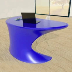 Viadurini Design Design Schreibtische-Schreibtisch Büro modern weiß blau oder grau