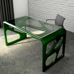 Viadurini Design Design Schreibtische-Schreibtisch in modernem Design aus Solid Surface® Illa Made in Italy