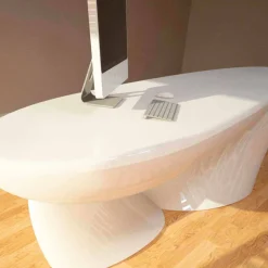 Viadurini Design Design Schreibtische-Schreibtisch in modernem Design Sofstone von Hand hergestellt