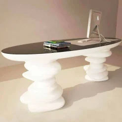 Viadurini Design Design Schreibtische-Schreibtisch in modernem Design Aldington von Hand hergestellt