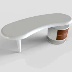 Viadurini Design Design Schreibtische-Schreibtisch in modernem Design  Bean weiß, rot oder schwarz