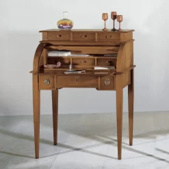 Viadurini Classic Design Schreibtische-Schreibtisch mit 6 Außenschubladen, 3 Innenschubladen und 1 Fach, hergestellt in Italien – Marte