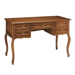 Viadurini Classic Design Schreibtische-Schreibtisch mit 5 Schubladen aus patiniertem Kirschholz, hergestellt in Italien – Opi