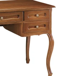 Viadurini Classic Design Schreibtische-Schreibtisch mit 5 Schubladen aus patiniertem Kirschholz, hergestellt in Italien – Opi