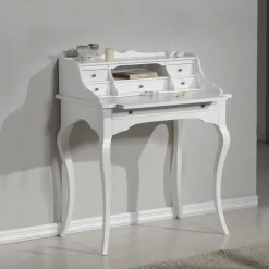 Viadurini Classic Design Schreibtische-Schreibtisch mit 5 Schubladen und abnehmbarer Platte, hergestellt in Italien – Maia