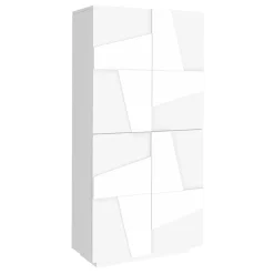 Viadurini Living Schuhschrank-Schuhschrank aus Melamin für den Innenbereich mit 4 Türen Made in Italy - Naditza