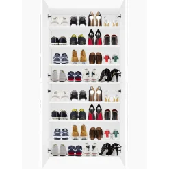 Viadurini Living Schuhschrank-Schuhschrank aus Melamin für den Innenbereich mit 4 Türen Made in Italy - Naditza