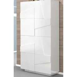 Viadurini Living Schuhschrank-Schuhschrank aus Melamin für den Innenbereich mit 4 Türen Made in Italy - Naditza