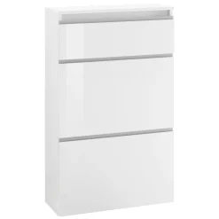 Viadurini Living Schuhschrank-Schuhschrank Weiß oder Anthrazit 3 Türen Nachhaltiges Holzdesign - Emanuelito