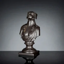 Viadurini Living Deko Artikel Und Wohnaccessoires-Schwarze handgefertigte Keramikskulptur 100 % Made in Italy Fabas 2