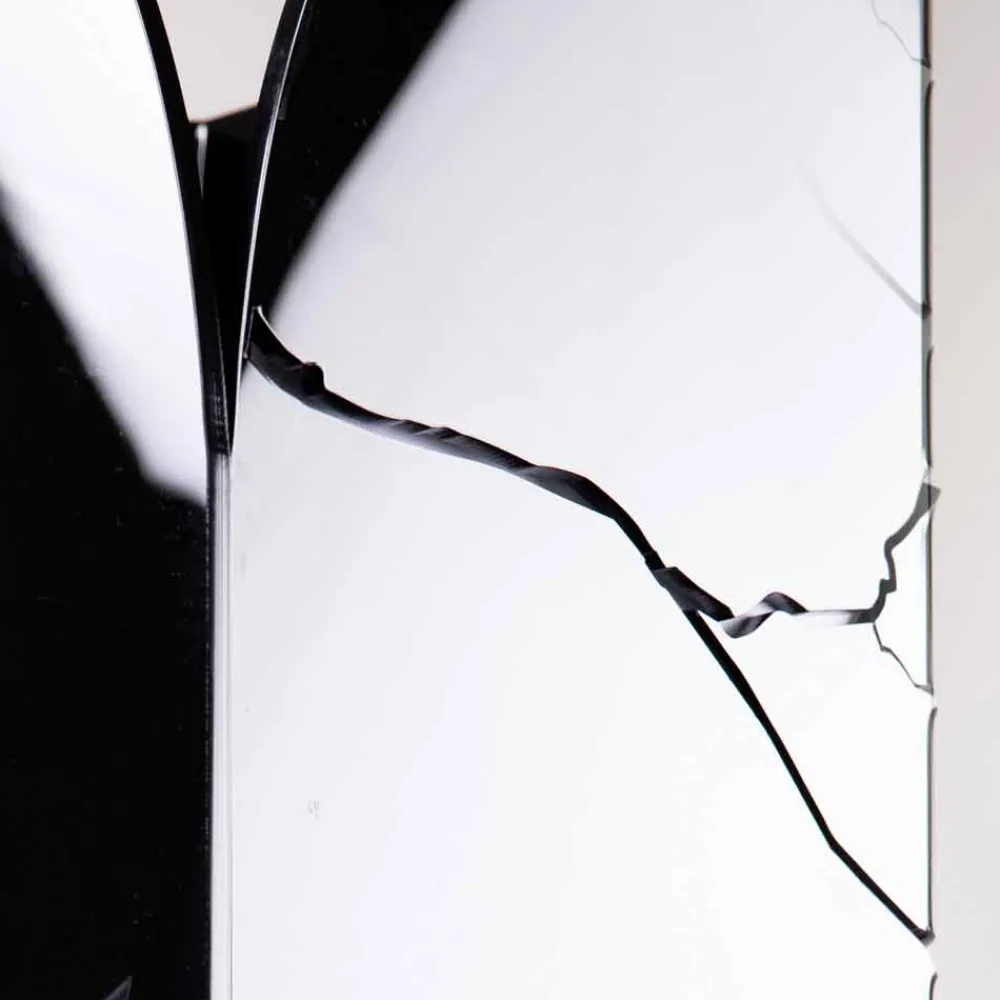 Viadurini Decor Regenschirmständer Design-Schwarzer Plexiglas-Schirmständer mit 3D-Gravuren und Dekorationen, modernes Design - Farfo