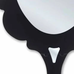 Viadurini Living Wandspiegel-Schwarzer Wandspiegel mit verziertem Rahmen Snow made in Italy