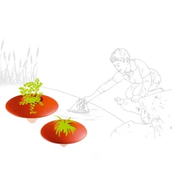 Viadurini in the Garden Gartenideen-Schwimmende Outdoor-Vase aus farbigem Polyethylen Made in Italy - Boa