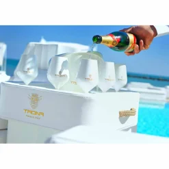 Trona Gartenideen-Schwimmende Poolbar mit Trinkbecher und Eiswürfelbehälter