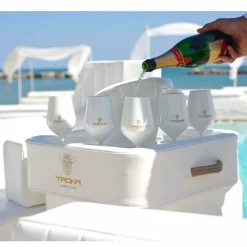 Trona Gartenideen-Schwimmende Poolbar mit Trinkbecher und Eiswürfelbehälter