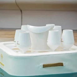 Trona Gartenideen-Schwimmende Poolbar mit Trinkbecher und Eiswürfelbehälter