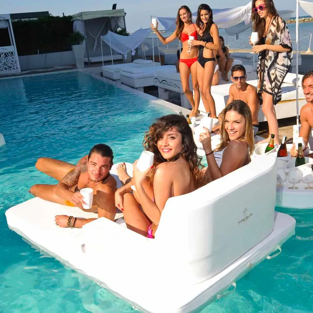 Trona Stoffsessel-Schwimmendes Loungesofa doppelte Sitzfläche Magnum Luxury