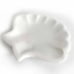 Viadurini Kitchen Küchenzubehör-Seashell Design Untertasse aus sandgestrahltem Statuenmarmor Made in Italy - Mietta