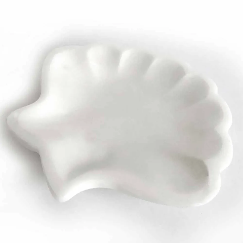 Viadurini Kitchen Küchenzubehör-Seashell Design Untertasse aus sandgestrahltem Statuenmarmor Made in Italy - Mietta