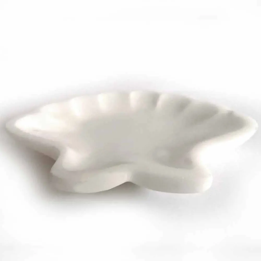 Viadurini Kitchen Küchenzubehör-Seashell Design Untertasse aus sandgestrahltem Statuenmarmor Made in Italy - Mietta