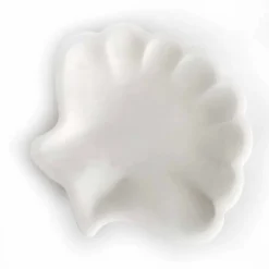 Viadurini Kitchen Küchenzubehör-Seashell Design Untertasse aus sandgestrahltem Statuenmarmor Made in Italy - Mietta