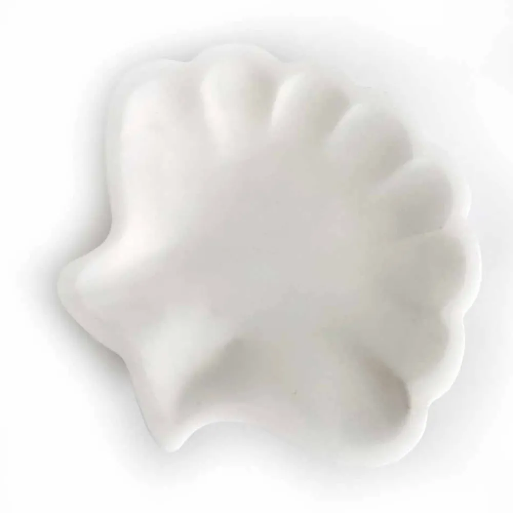 Viadurini Kitchen Küchenzubehör-Seashell Design Untertasse aus sandgestrahltem Statuenmarmor Made in Italy - Mietta