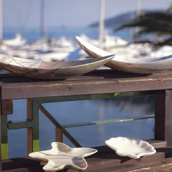 Viadurini Kitchen Küchenzubehör-Seashell Design Untertasse aus sandgestrahltem Statuenmarmor Made in Italy - Mietta