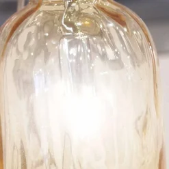 Selene Venezia Murano Lampen-Selene Bossa Nova Tischlampe Ø10H26cm geblasenes Glas, Bernsteinfarben