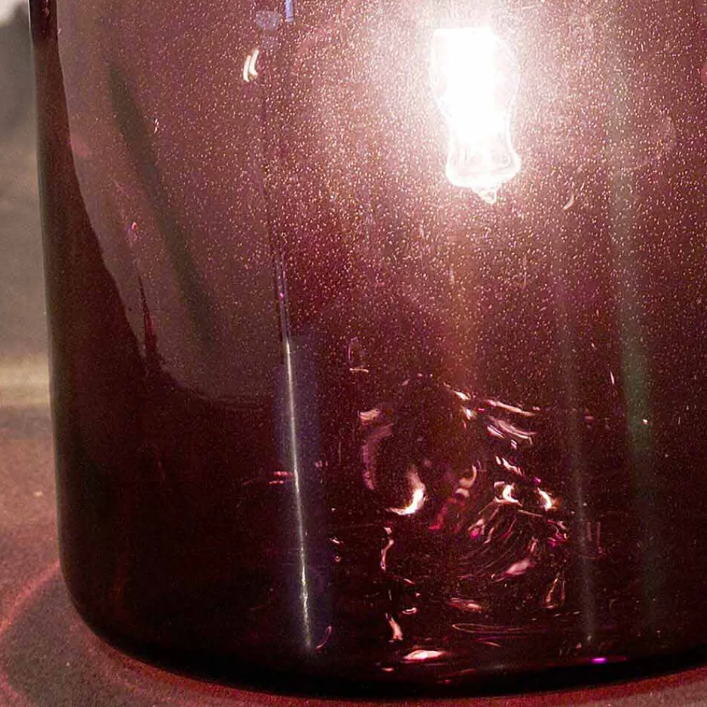 Selene Venezia Murano Lampen-Selene Bossa Nova Tischlampe Ø11 H16cm, geblasenes Glas, Amethyst