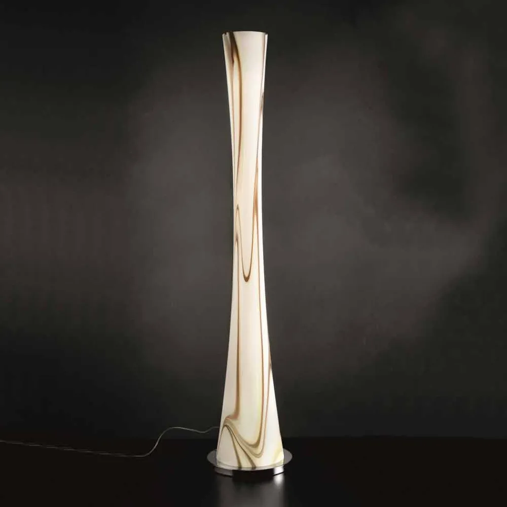 Selene Venezia Murano Lampen-Selene Clessidra Stehlampe aus geblasenem Glas Ø36 H175cm