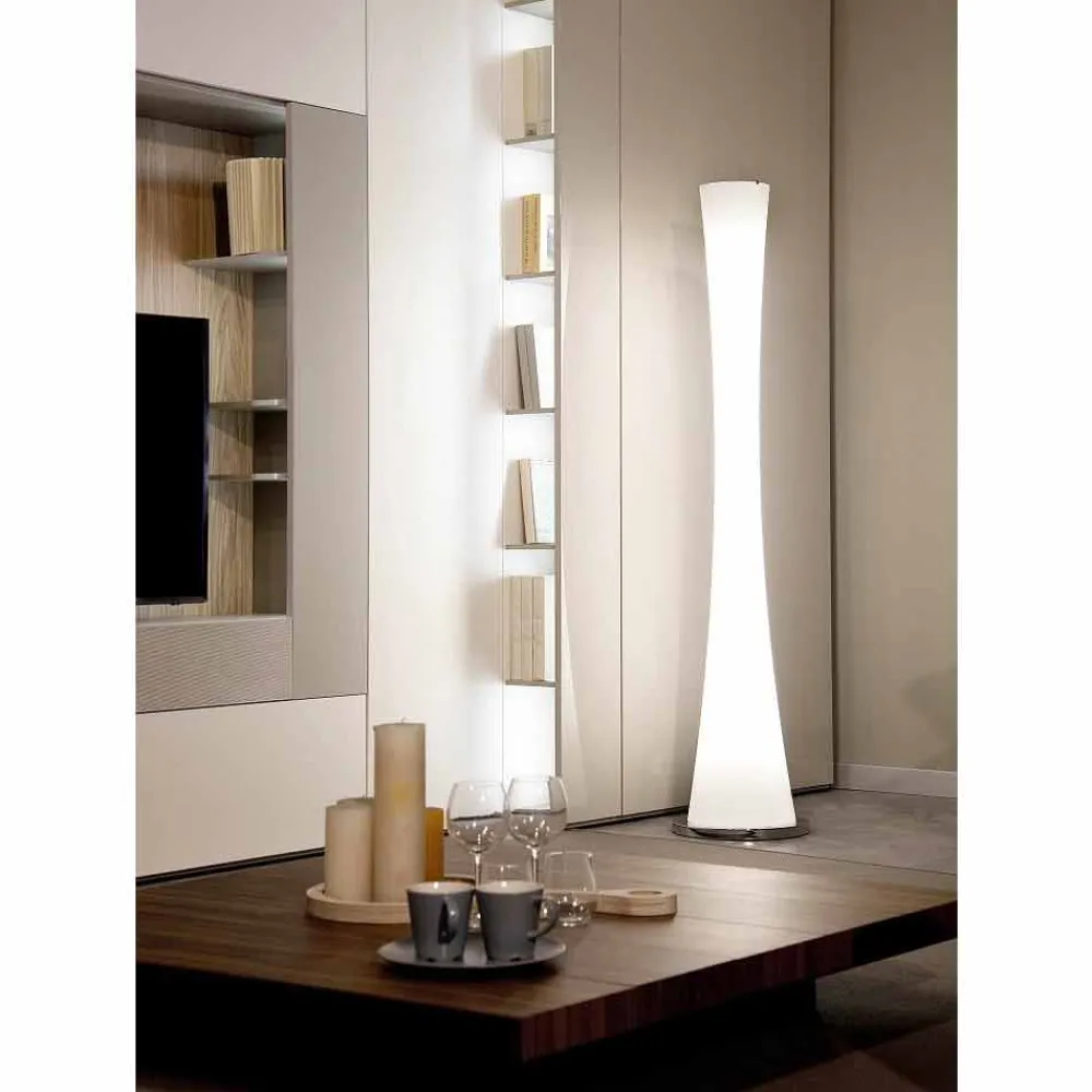 Selene Venezia Murano Lampen-Selene Clessidra Stehlampe aus geblasenem Glas Ø36 H175cm