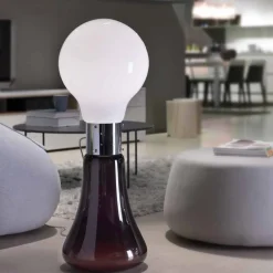 Selene Venezia Murano Lampen-Selene Dina Tischlampe mit geblasenem originalem Murano-Glas