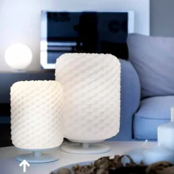 Selene Venezia Murano Lampen-Selene Domini Tischlampe Ø15 H22cm, handgemachtes geblasenes Glas